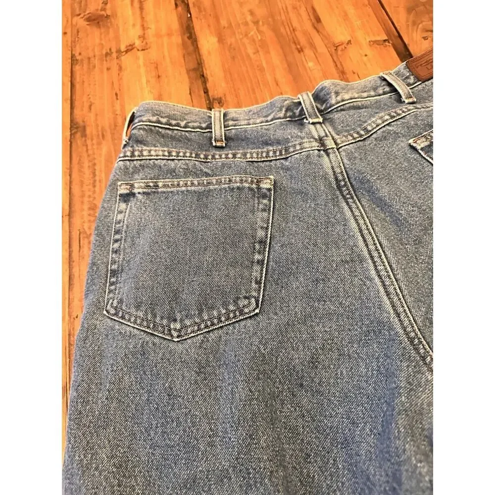 LL Bean Fleece Lined Men’s Relaxed Fit Jeans Size 36 X 29 Hike Fish Outdoors